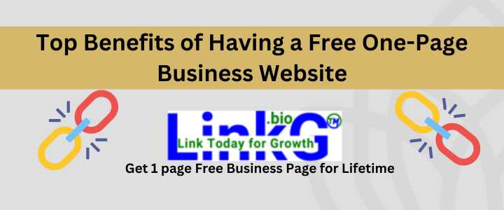 Top Benefits of Having a Free One-Page Business Website